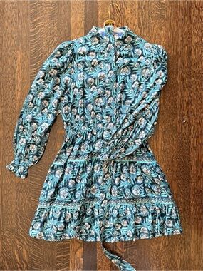 Omika belted floral Mini Dress